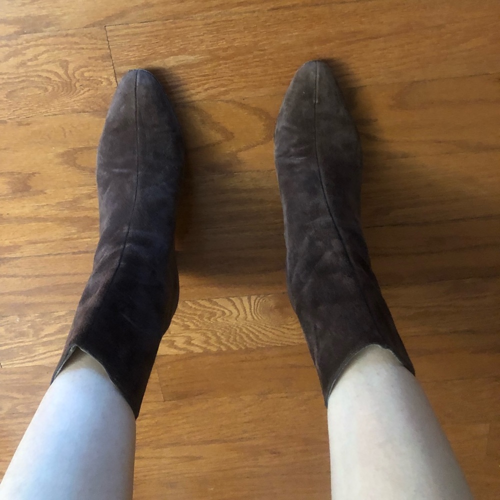 Suede ankle boots